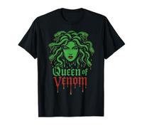 Medusa Mitologia Greca Serpente Capelli Trasformare in Pietra Regina Venom Maglietta