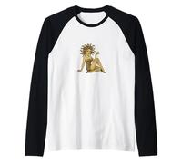 Medusa Pinup Gorgon Retro Mito Design con Tocco giocoso Maglia con Maniche Raglan
