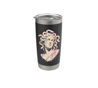 Medusa Pop Art Busto Serpente Capelli Signora Mitologia Greca Dea Bicchiere termico in acciaio inox doppia parete