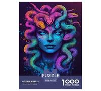 Medusa Puzzle Creature fantastiche 1000 Pezzi Jigsaw Adulto Regalo Per Amore E Amico Gioco Education Decorazione Interna Unica Per Gioco Familiare Stress Relief Toy 70x50cm/1000pcs