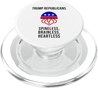 Medusa repubblicana Trump - Satira politica senza spina dorsale PopSockets PopGrip per MagSafe