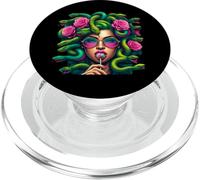 Medusa Snakes Roses Lollipop Floral Greek Mythology PopSockets PopGrip per MagSafe