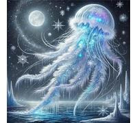 Medusa soffice blu Puzzle da 90 pezzi per Adulti 30x30cm, 90 pezzi puzzle Difficile Per adulti, Puzzles impegnativo perfetto per serate di gioco, Idea Regalo Uomo e Donna