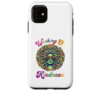 Medusa Working on Kindness Pun Sunglasses Greek Mythology Custodia per iPhone 11