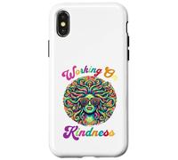 Medusa Working on Kindness Pun Sunglasses Greek Mythology Custodia per iPhone X/XS