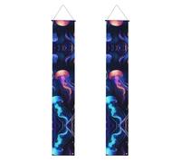 Meduse Modello Stampa Banner Decor Ambiente Festivo Ogni Occasione Interno Esterno Porta Anteriore Portico Di Più