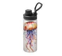 Meduse Stampa Modello Stampa 18oz Bollitore Isolato Sportivo Versatile Bottiglia da Viaggio per Basket Outdoor