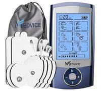 MEDVICE Rechargeable Tens Unit Muscle Stimulator, 2nd Gen 16 Modes & 8 Upgraded Pads for Natural Pain Relief & Management, FDA Cleared Electric Pulse Impulse Mini Massager Machine