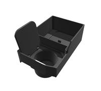 MEDZUK Console Centrale Compatibile con Dacia Bigster 2025-2026 Vassoio Portaoggetti Multifunzione per auto con Scomparti per monete e carte e design a ribalta (Nero-B, Type B)