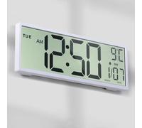 Mee 2ou Orologio Da Parete Digitale, 15" Orologio Digitale Da Parete Grande Con Data E Giorno Della Settimana, Temperatura, Cambio Automatico Dell'Ora Legale, 12/24 Ore, Allarme, Funzione Snooze