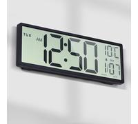 Mee 2ou Orologio Da Parete Digitale, 15" Orologio Digitale Da Parete Grande Con Data E Giorno Della Settimana, Temperatura, Cambio Automatico Dell'Ora Legale, 12/24 Ore, Allarme, Funzione Snooze