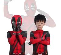 meec 2024 Halloween Heroes Jumpsuit Cosplay Costume con stampa 3D Bodysuit Heroes Jumpsuit Outfit with Headwear for Boys Outfits with Headwear Cosplay Costume Bodysuit for Kids Boys