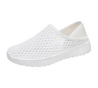 MEECHI Scarpe da Passeggio Leggere Sneaker Slip-on da Donna for Il Tempo Libero Comode Scarpe Ortopediche for Piede Largo Running Shoes Estive Traspiranti in Maglia E Mesh(White,41 EU)