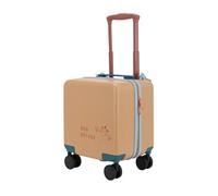 Meechi Valigia Bagagli trasparenti da 14 pollici con ruota universale for valigia in corda (Color : Carbon fiber pattern, Size : 14")