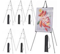 MEEDEN 6 supporti per cavalletto per dipingere e visualizzare: cavalletto in metallo artistico da 63 pollici con borsa, portatile, pieghevole, treppiede istantaneo, supporto per cavalletto per