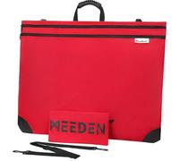 MEEDEN Art Portfolio Case A2/A3, Portatile Disegno Bordo Borsa Arte Borsa Da Trasporto Arte Impermeabile 600D Oxford, Portfolio per Opere d'arte, Tela, Fotografia, Poster, Rosso (79 x 61 x 5 cm