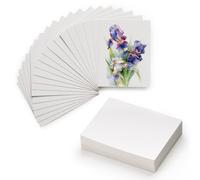 MEEDEN Biglietti di carta per acquerelli vuoti da 10,2 x 7,6 cm, 50 pezzi, mini carta per acquerelli, stampa a freddo, 100% cotone, per adulti e studenti (130 lb/300 g/m²), 5 × 10 fogli