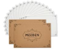 MEEDEN Cartoline Postali per Acquerello in Bianco: 10,2 x 15,2 cm, 300 g/m², Cartoline da Viaggio per Acquerello - 20 Fogli in Puro Cotone al 100%, Carta Artistica per DIY Invii, Inviti
