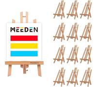 MEEDEN Cavalletto da tavolo da 40,6 cm: confezione da 12 cavalletti in legno di faggio per dipingere - cavalletto da tavolo in tela per pittura