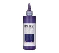 MEEDEN Colore Acrilico Soft Body: Lacca Viola 250 ml Colori Acrilici in Confezione Economica in Bottiglia Ergonomica - Pittura per Fluid Art per Artisti Dipinti su Tela