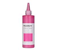 MEEDEN Colore Acrilico Soft Body: Rosso Pesca 250 ml Colori Acrilici in Confezione Economica in Bottiglia Ergonomica - Pittura per Fluid Art per Artisti Dipinti su Tela