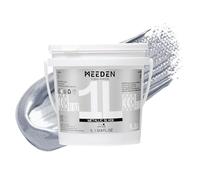 MEEDEN Metallico Argento Colori Acrilici: 1L Corpo Pesante Gloss Non Tossici - Colori Acrilici per Dipingere Tela Legno e Pietra - Vernice per legnoi per Principianti e Professionisti