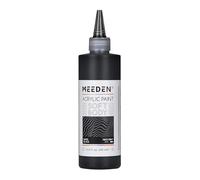 MEEDEN Nero Marte Acrilico: 250 ml Colori Acrilici Soft Body in Confezione Economica in Bottiglia Ergonomica - Pittura per Fluid Art per Artisti Adulti Dipinti su Tela
