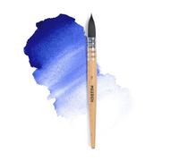 MEEDEN Pennelli ad acquerello professionali - Set di pennelli da pittura per artisti con pelo sintetico di scoiattolo e manico in legno di faggio, taglia 7, ideale per artisti e hobbisti