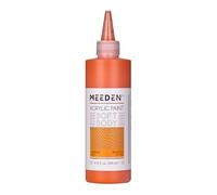 MEEDEN Rosso Arancio Acrilico: 250 ml Colori Acrilici Soft Body in Confezione Economica in Bottiglia Ergonomica - Pittura per Fluid Art per Artisti Dipinti su Tela