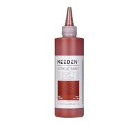 MEEDEN Rosso Ocra Acrilico: 250 ml Colori Acrilici Soft Body in Confezione Economica a Finitura Opaca - Pittura per Fluid Art per Artisti Dipinti su Tela