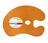 MEEDEN Tavolozza per pittura a olio, 40 x 30 cm, forma ovale con grande foro ergonomico per pollice per pittura a olio, acrilico e artista