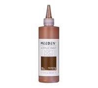 MEEDEN Terra di Siena Naturale Acrilico: 250 ml Colori Acrilici Soft Body in Confezione Economica in Bottiglia Ergonomica - Pittura per Fluid Art per Artisti Dipinti su Tela