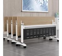 Meedlopia Tavolo da conferenza pieghevole moderno con ruote silenziose Tavolo da allenamento mobile per sale conferenze e aule di formazione Tavolo da riunione rettangolare per seminari 55,1" x 23,6"