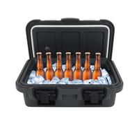 MEELRYD Contenitore frigo, mobile termico, contenitore termico per cibo, 39 l, contenitore frigo grande, con guarnizione in gomma per picnic, take-away, riunioni, 63 x 44 x 21 cm, nero