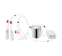MEELRYD Mungitrice, macchina per mungitura con pompa a vuoto, macchina per mungitura elettrica con valvola automatica di controllo, tiralatte portatile per mucche e capre
