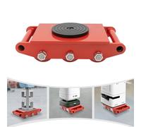 MEELRYD Pattini Industrial Machine 8T, Duty Skate Dolly, 4 ruote, con tappo di rotazione a 360°, per il trasporto di macchinari pesanti ed elettrodomestici (rosso)