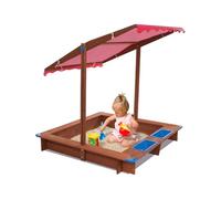 MEELRYD Sandbox con tetto, panchina e fondo in pellicola non tessuta, sabbiera con telone, sandbox per bambini, attività all'aperto, giocattoli a partire dai 3 anni, la scelta migliore per regali per