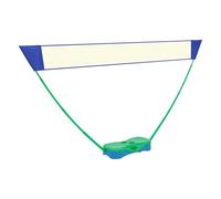 MEELRYD Set da badminton portatile, rete da badminton con 2 rack da badminton, 2 cabine navette, rete volano, base libera, facile da installare per allenamento in giardino, spiaggia, parco