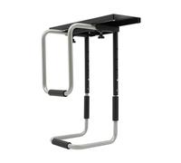 MEELRYD Supporto universale per PC sotto la scrivania con imbottitura | Supporto per torre, binario di guida, struttura aperta per una buona ventilazione, salvaspazio in ufficio o in casa