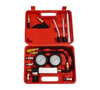 MEELRYD Tester di perdita di pressione per auto, kit tester di perdite per | Tester di tenuta del cilindro con manometro da 0 a 7 bar e manometro da 0 a 100 psi, per diagnosi rapida del motore e del