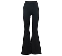 MeeQee Pantaloni Donna Pantaloni a Zampa Vita Alta Flare Palazzo Elastici Eleganti Estivi Campana Sexy Yoga Pantaloni da Lavoro Sportivi