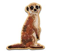 Meerkat animale - Toppe termoadesive Patch Toppa ricamate, misura: 5,9 x 5,1 cm