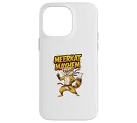 Meerkat Mayhem Funny Cartoon Meerkat Humour Animal Character Custodia per iPhone 14 Pro Max