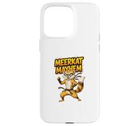 Meerkat Mayhem Funny Cartoon Meerkat Humour Animal Character Custodia per iPhone 15 Pro Max