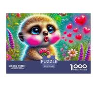 Meerkat, Puzzle Da 1000 Pezzi, Costruzione Artistica Coinvolgente Che Porta A Un Elegante Risultato Decorativo, Complemento Originale E Stiloso Per Soggiorno, Camera O Spazi Comuni, Adatto A Partire D