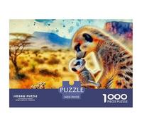 Meerkat, Puzzle Da 1000 Pezzi, Passatempo Condiviso Che Sviluppa Pazienza, Scambio E Collaborazione, Ideale Per Famiglie O Gruppi Di Amici, Adatto A Partire Dai 12 Anni, 70x50cm/1000pcs