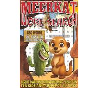 Meerkat Word Search: Easy to read print with 50+ Puzzles About Meerkats, Wildlife, Animals, And More | 6x9 inch, 110 pages | Gift For Holidays, Vacations, and Spare Time