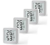 MeesMeek Termometro e Idrometro per Interni-Monitor Igrometro con Grande Display Digitale LCD,Indicatore di Comfort,Commutatore tra ℃ e ℉,Sensore di Temperatura e Umidità per Stanza del Bambino(4)