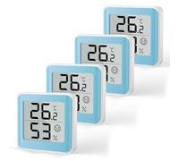 MeesMeek Termometro e Idrometro per Interni-Monitor Igrometro con Grande Display Digitale LCD,Indicatore di Comfort,Commutatore tra ℃ e ℉,Sensore di Temperatura e Umidità per Stanza del Bambino(4)