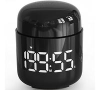 MeesMeek Timer digitale da cucina con grande indicatore a LED, timer per conto alla rovescia con volume regolabile per cucinare e insegnare per bambini e insegnanti (nero)